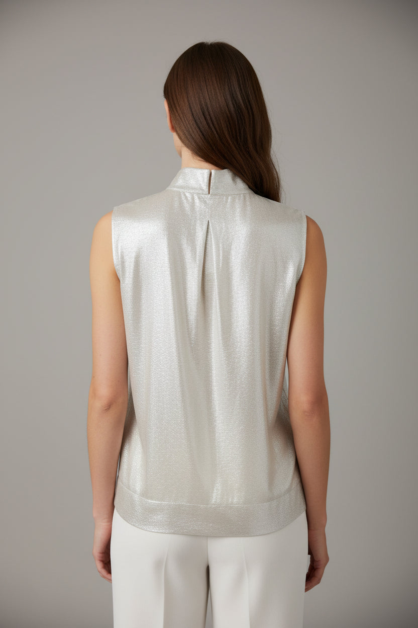 Caliban Bluse - Seide/Metallic Gr. 36