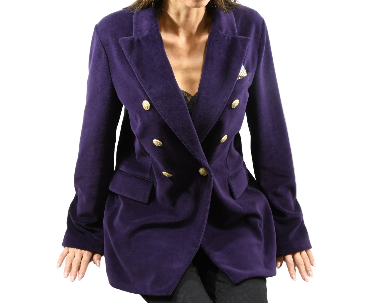 Circolo 1901 Double Breast Blazer Damen – Blue Violet