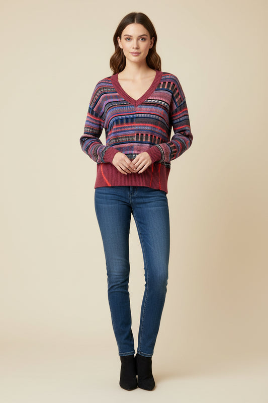 Aldo Martins Pullover Lesath - Materialmix Gr. S