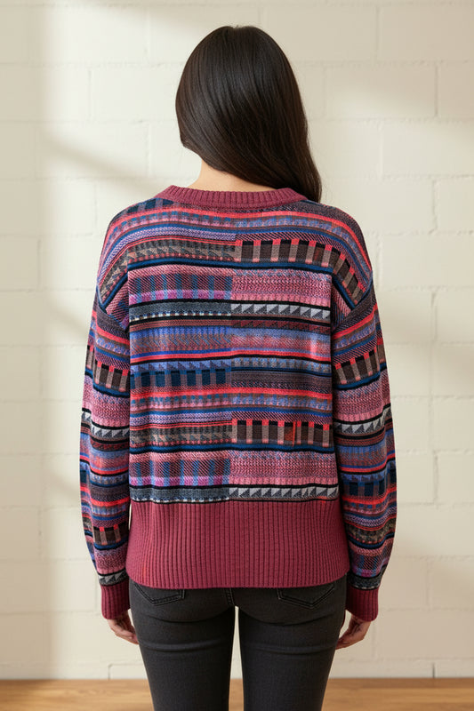 Aldo Martins Pullover Lesath - Materialmix Gr. S