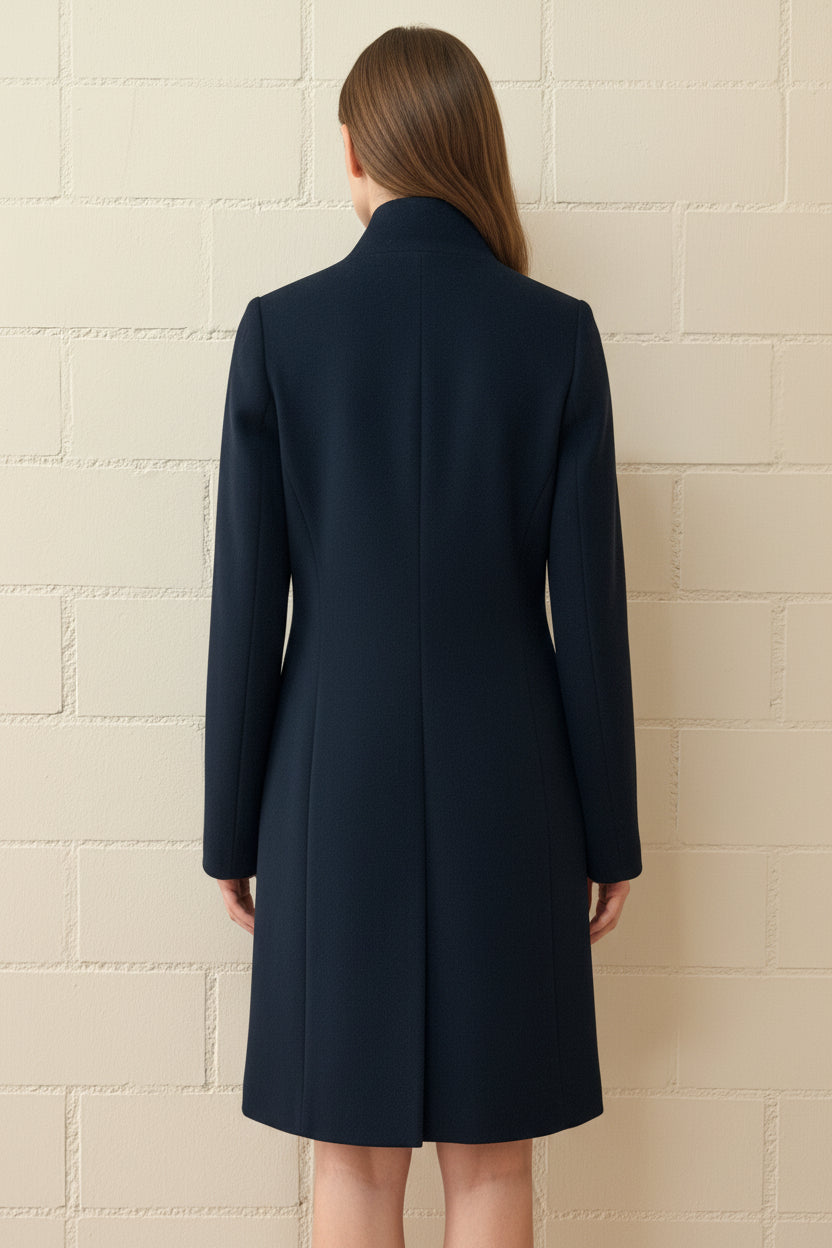 Cinzia Rocca Mantel - Schurwolle Schwarz Gr. 34