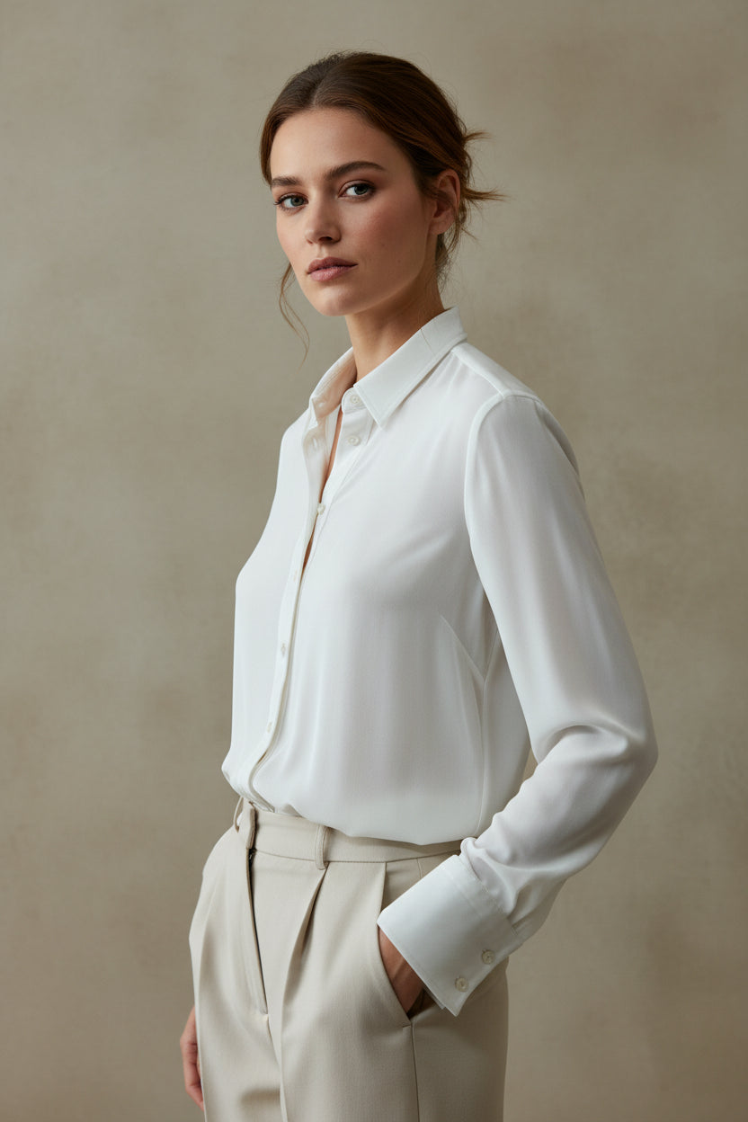 Caliban Bluse - Polyester Stretch Gr. 42