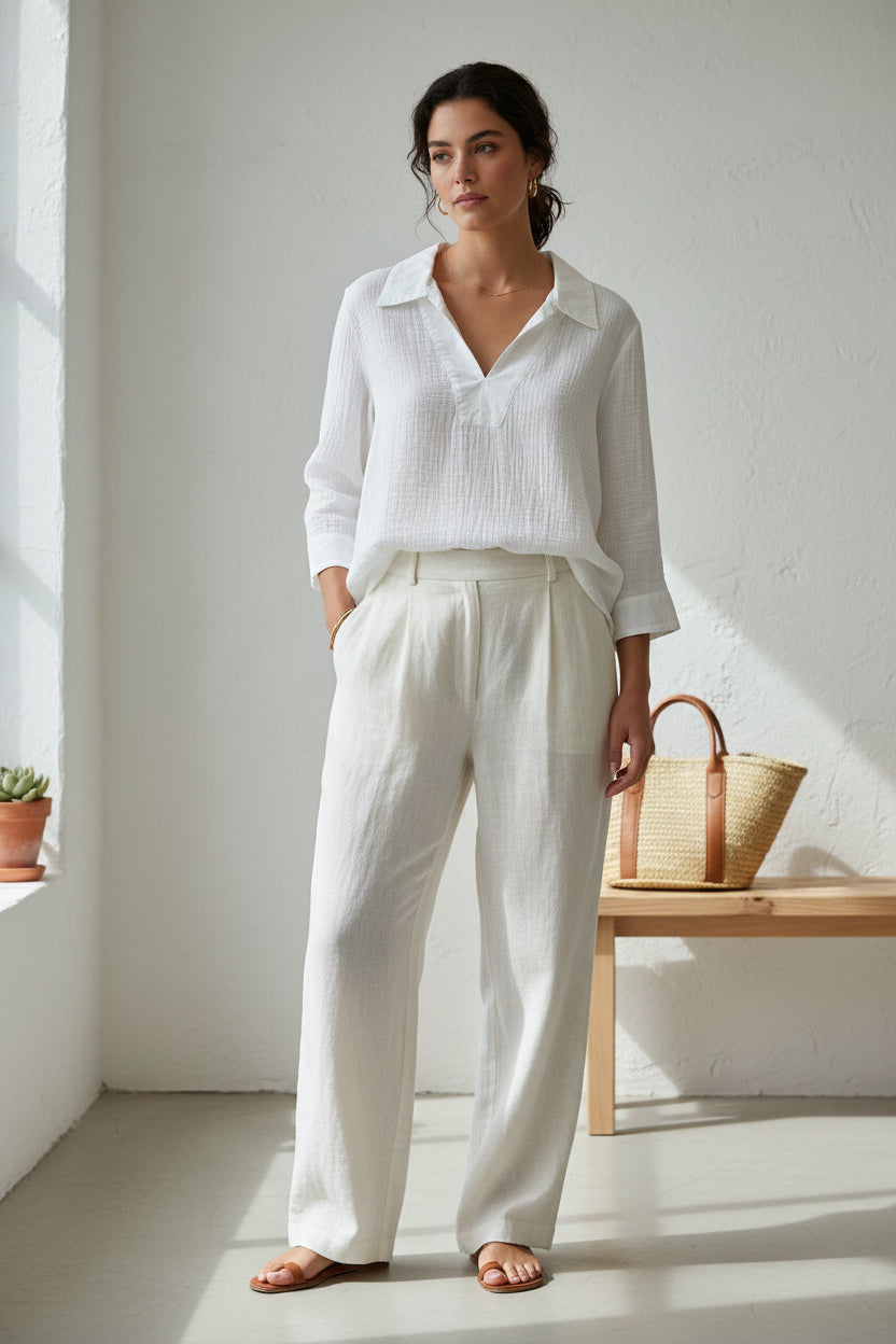 Bluse European Culture – Weiss