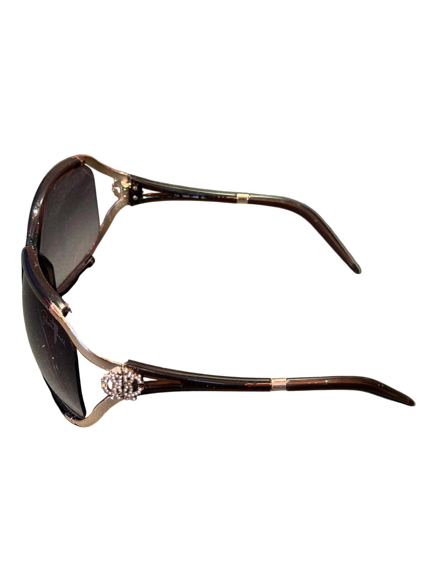Roberto Cavalli Sonnenbrille – Schwarz/Gold, Made in Italy