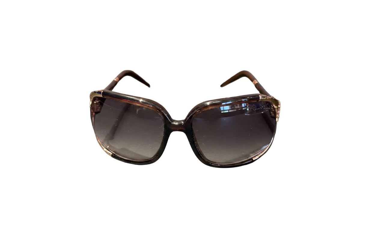 Roberto Cavalli Sonnenbrille – Schwarz/Gold, Made in Italy