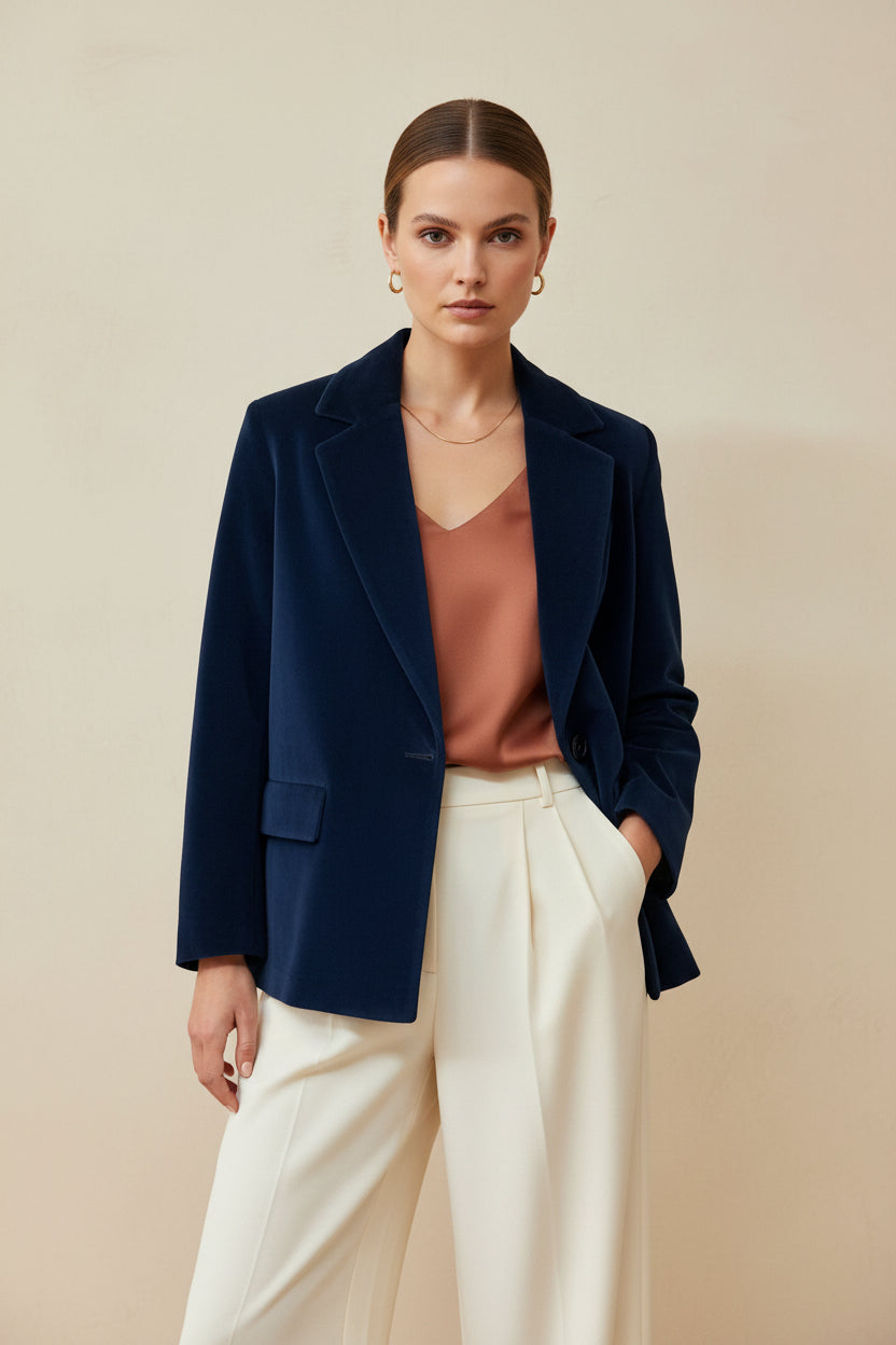 Circolo Jacke Caban Velours FD4065 – Dark Navy