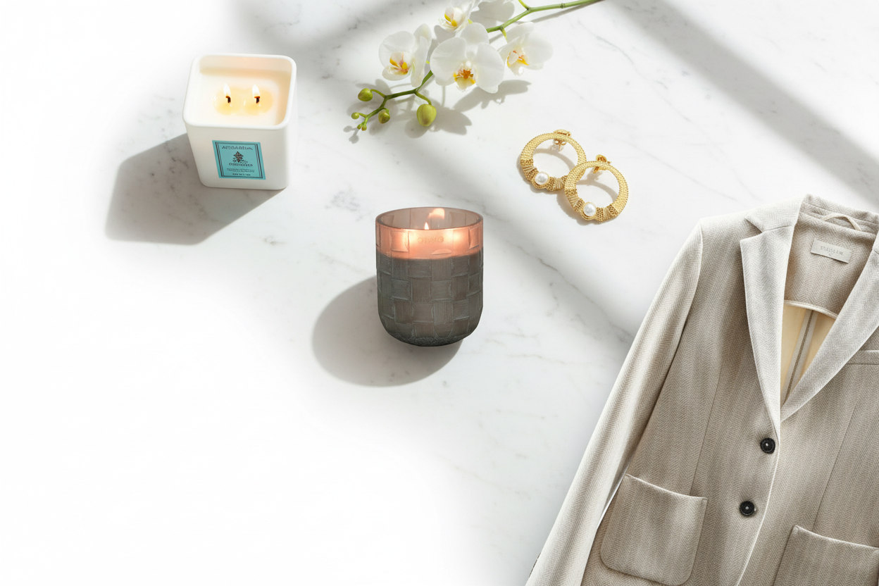 Boutique Edit Hero Banner mit Orchidee